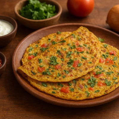 Chila – herzhafte indische Pfannkuchen aus Reismehl oder Linsen
