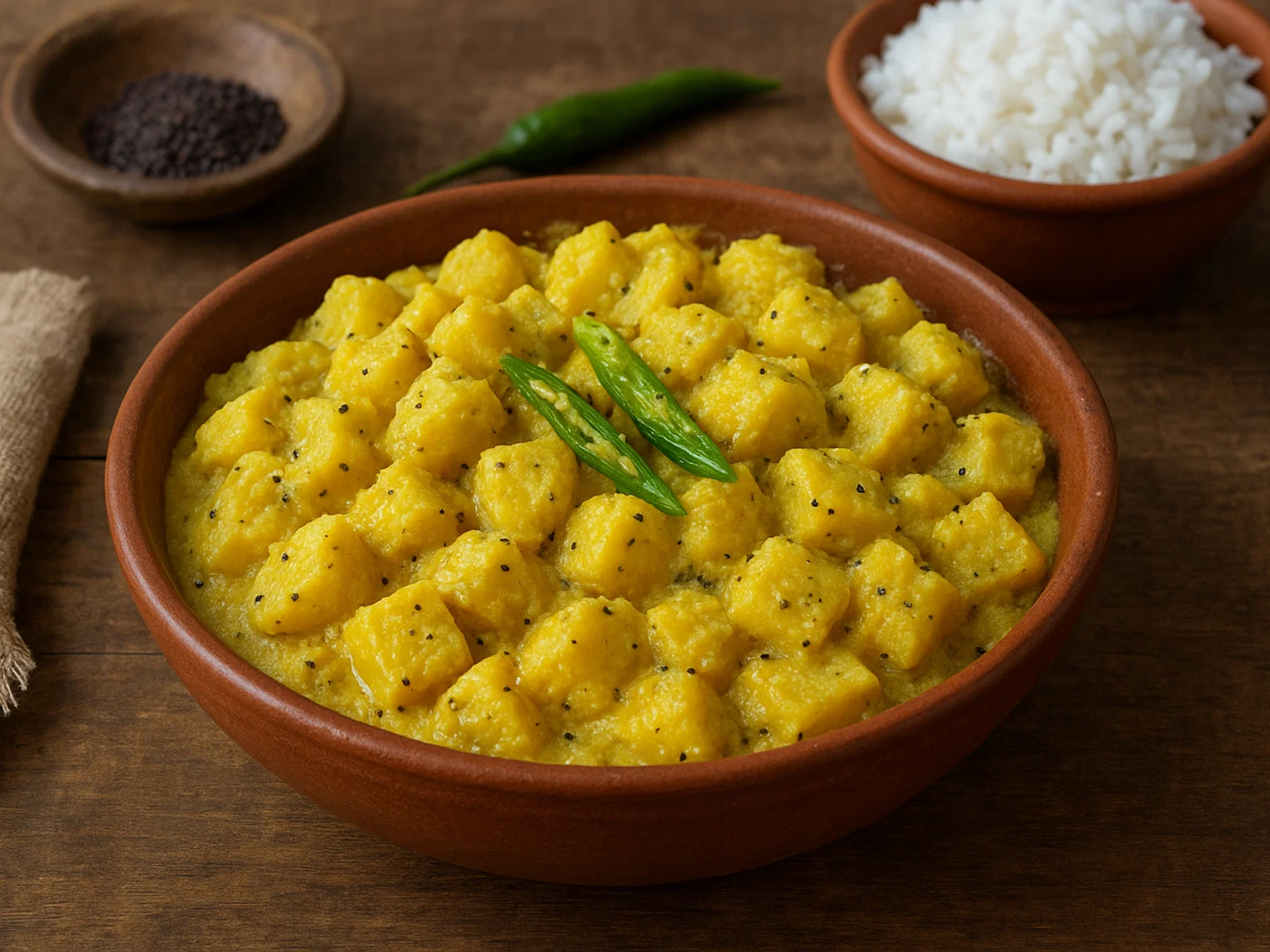Aloo Posto – Kartoffeln in bengalischer Mohnsamenpaste