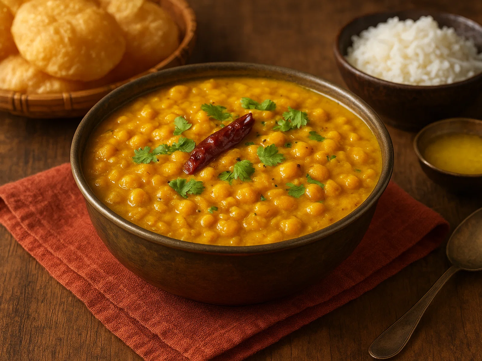 Cholar Dal – Bengalisches Kichererbsen-Dal mit Kokos