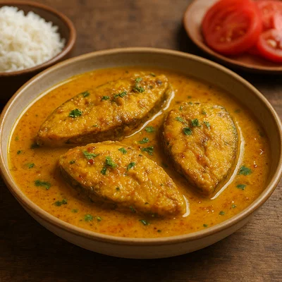 Macha Besara – Fisch in Senf-Knoblauch-Soße