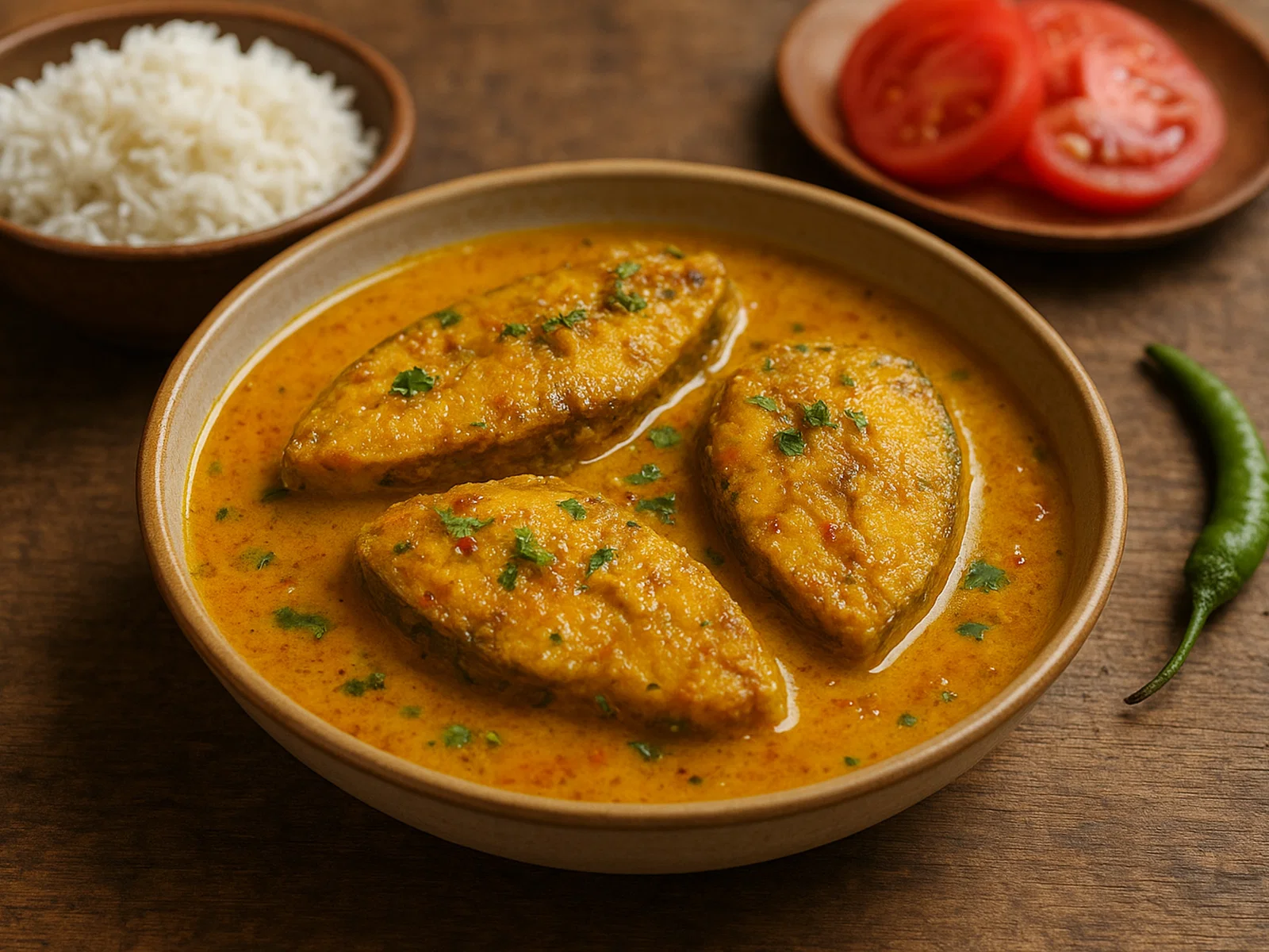 Macha Besara – Fisch in Senf-Knoblauch-Soße