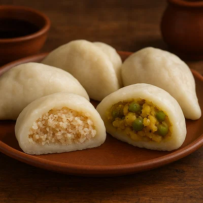 Gefüllte Pitha – bengalische Reismehl-Küchlein (süß und herzhaft)