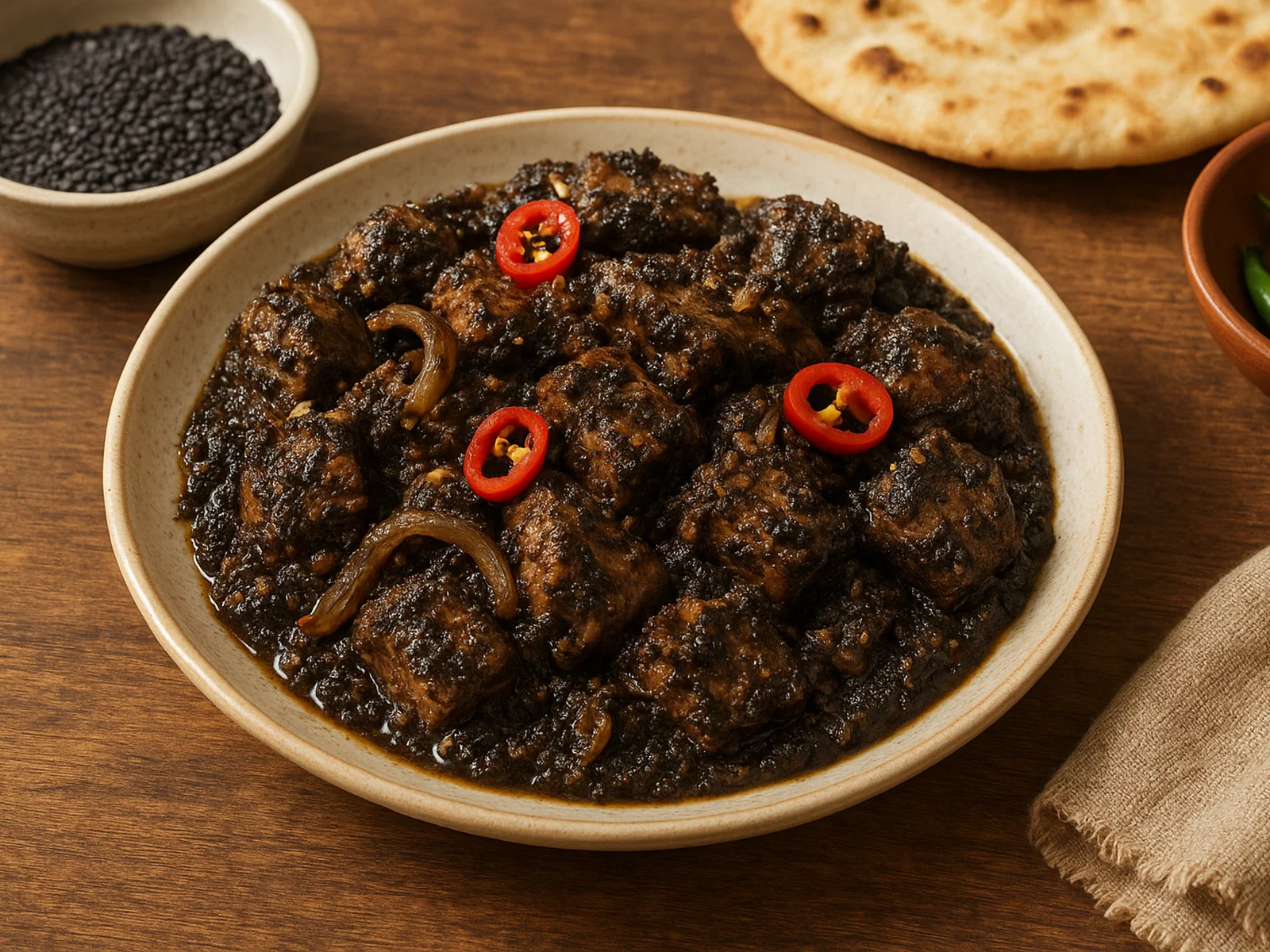Dohneiiong – Schweinefleisch mit schwarzem Sesam
