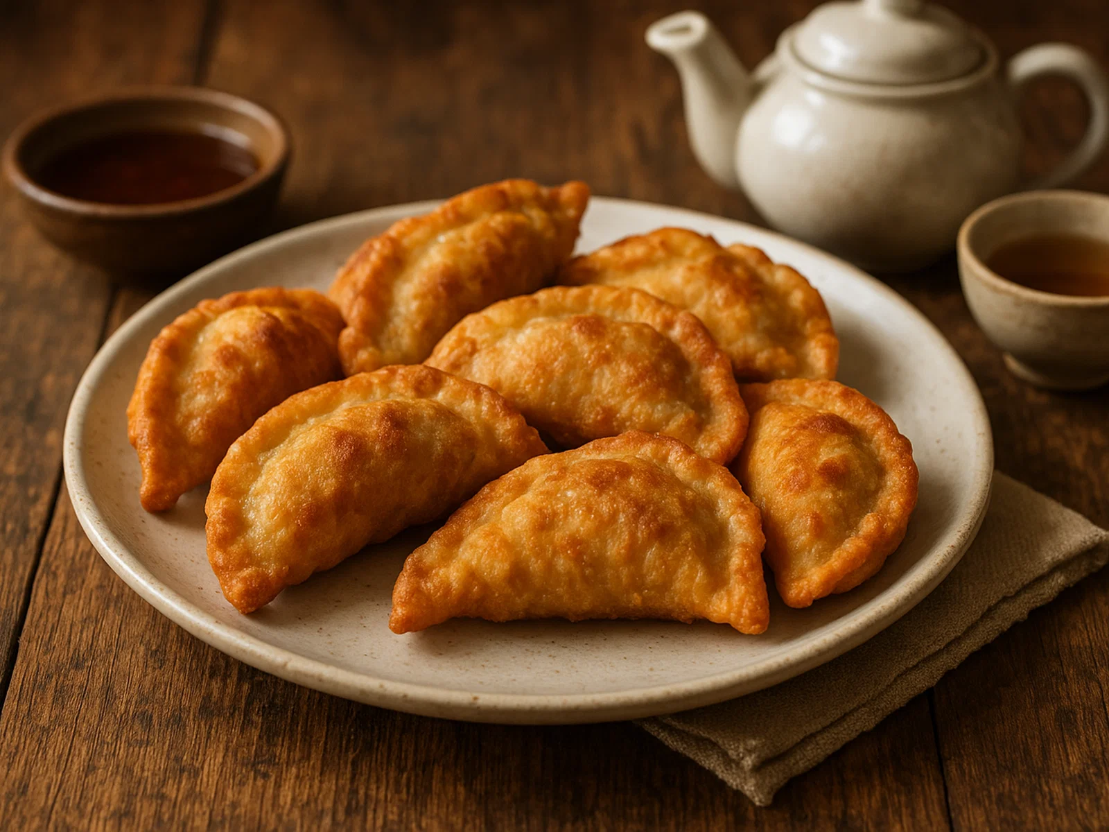 Sha Phaley – Tibetische frittierte Fleisch-Teigtaschen