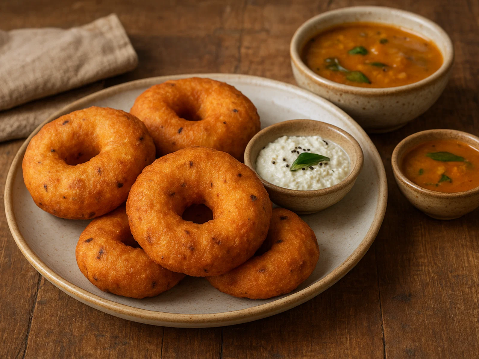 Medu Vada – Frittierte herzhafte Linsenringe