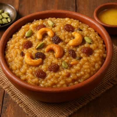 Sakkarai Pongal – süßer Reisbrei mit Jaggery und Ghee
