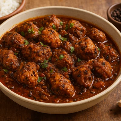 Chettinad Pepper Chicken (Südindisches Pfeffer-Hähnchen)