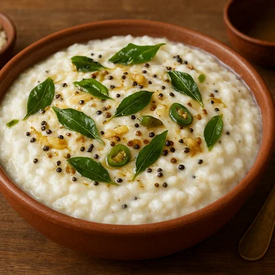 Indischer Curd Rice (Reis mit Joghurt und mildem Tempering)