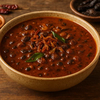Vatha Kuzhambu – würzig-saures Tamarinden-Curry
