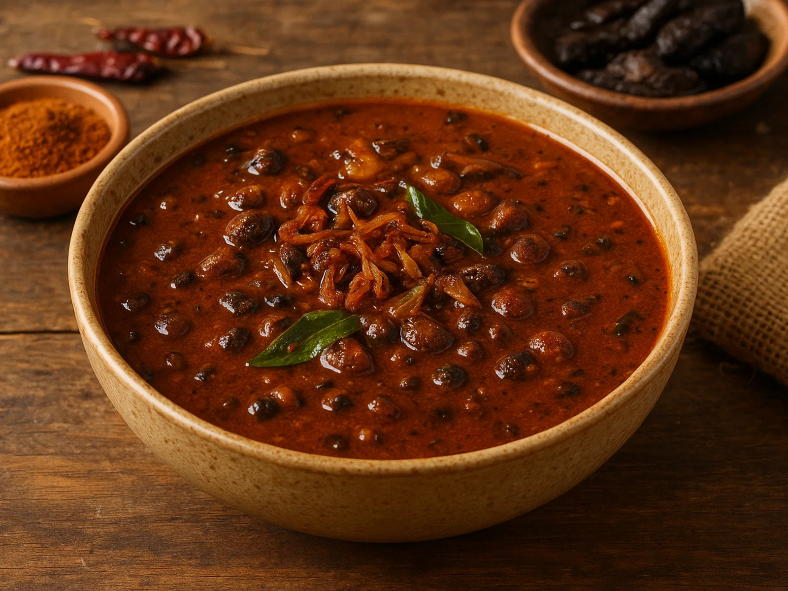 Vatha Kuzhambu – würzig-saures Tamarinden-Curry
