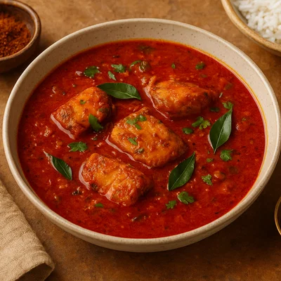 Meen Kuzhambu – würzig-saures südindisches Fischcurry