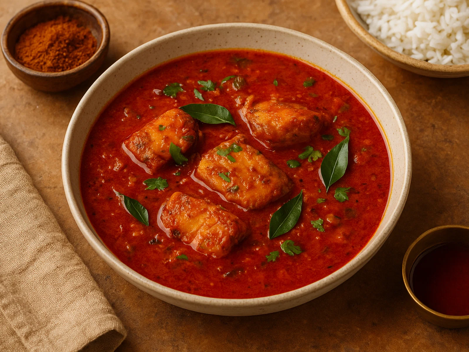 Meen Kuzhambu – würzig-saures südindisches Fischcurry