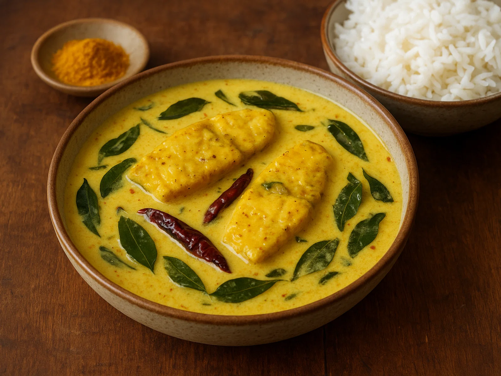Meen Moilee – mildes Fischcurry in Kokosmilch