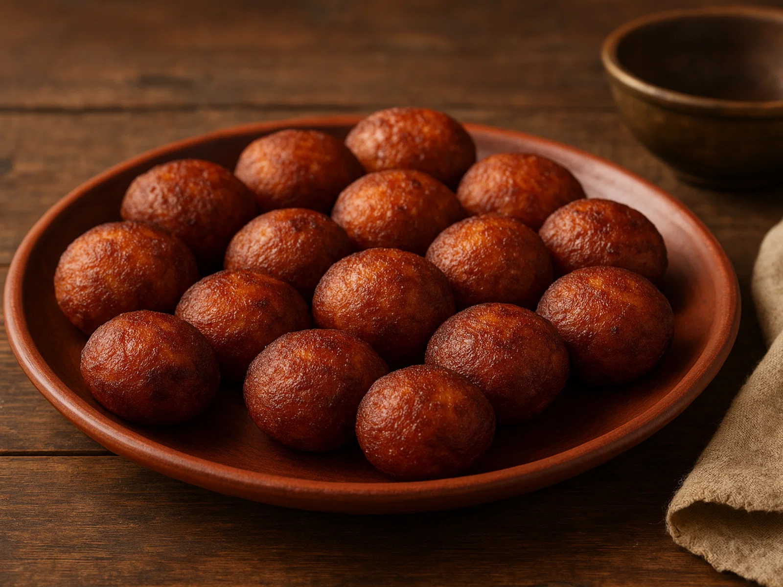 Unniyappam – frittierte süße Reis-Bananen-Küchlein