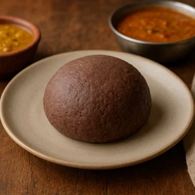 Ragi Mudde – Gedämpfte Fingerhirse-Klöße