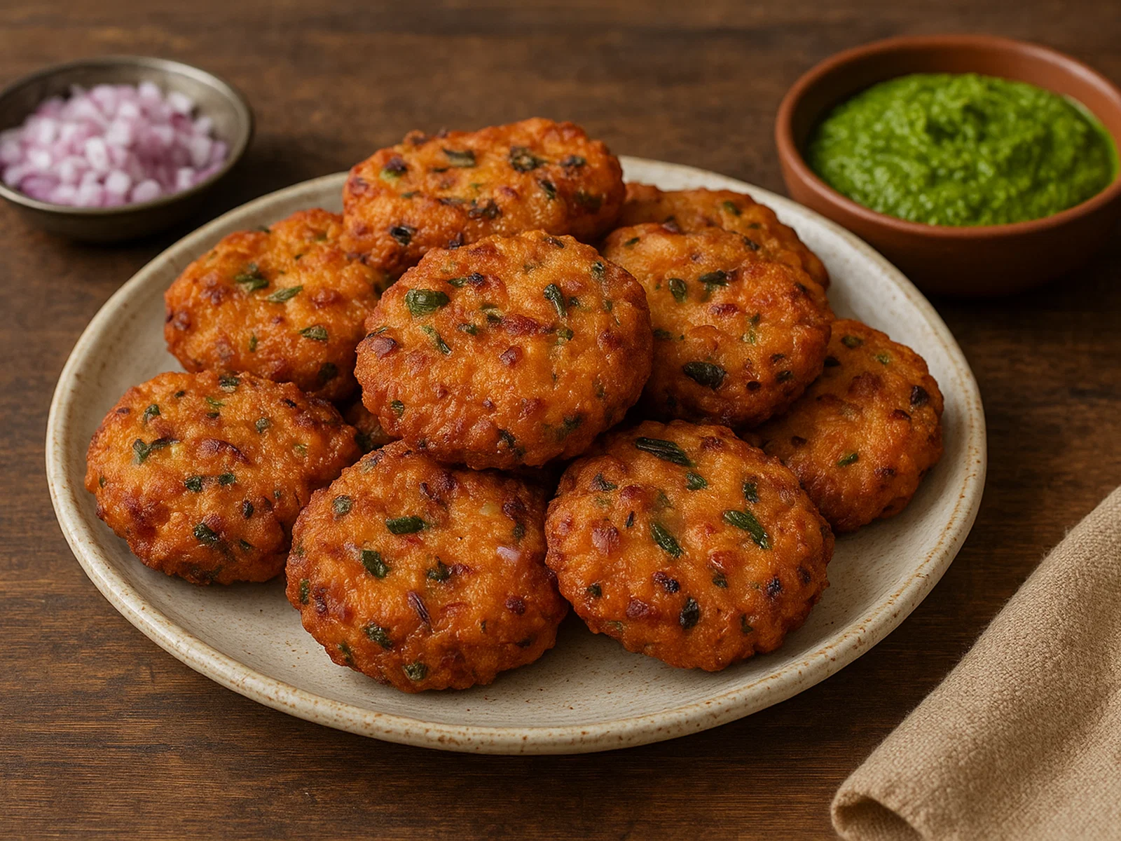 Maddur Vada – knusprige herzhafte Reismehl-Krapfen