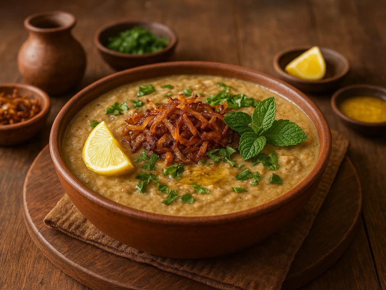 Hyderabadi Haleem – cremiger Weizen‑Linsen‑Fleisch-Eintopf