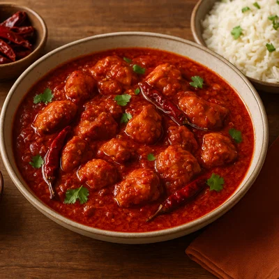 Andhra Chicken Curry (sehr scharfes Hähnchencurry)