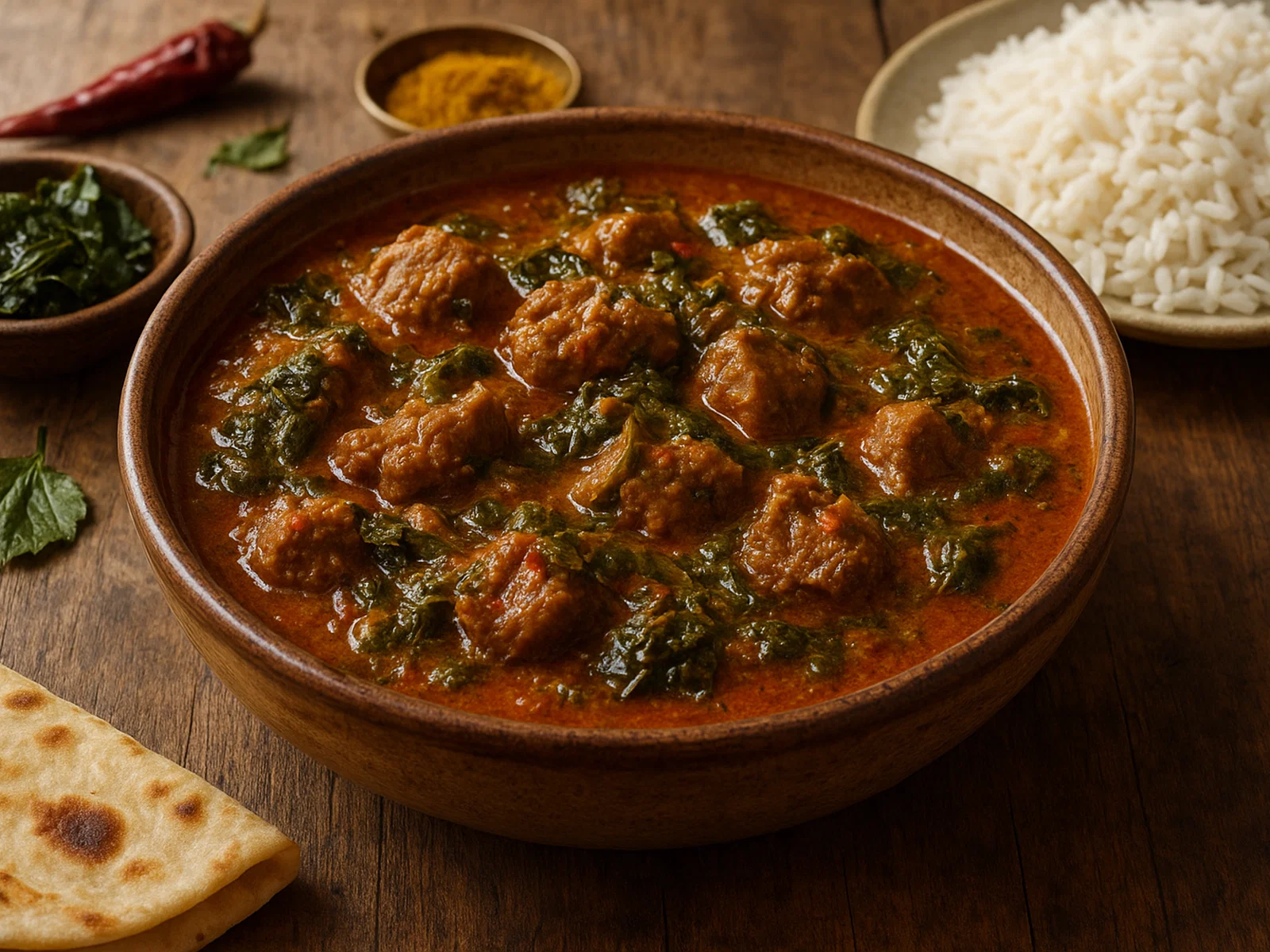 Gongura-Mutton – Lammcurry mit säuerlichen Gongura-Blättern