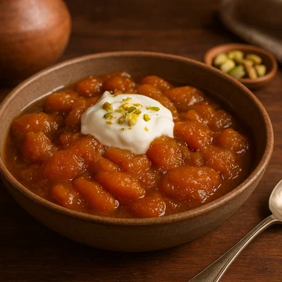 Qubani ka Meetha – Indisches Aprikosendessert