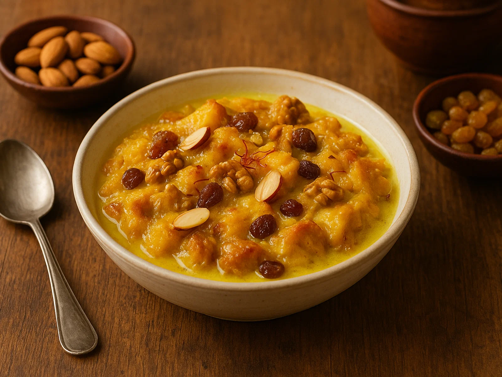 Double Ka Meetha – Indischer Brotpudding mit Safran und Nüssen