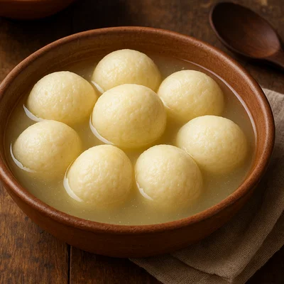 Rasgulla – Indische Frischkäsebällchen in Zuckersirup