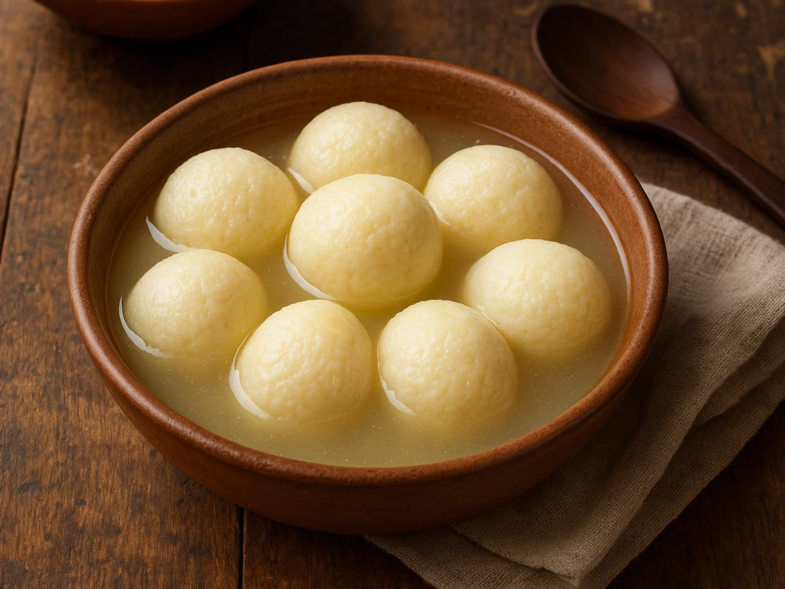 Rasgulla – Indische Frischkäsebällchen in Zuckersirup