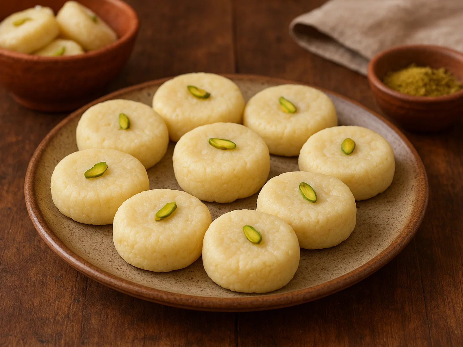 Sandesh – feines Konfekt aus frischem Chhena