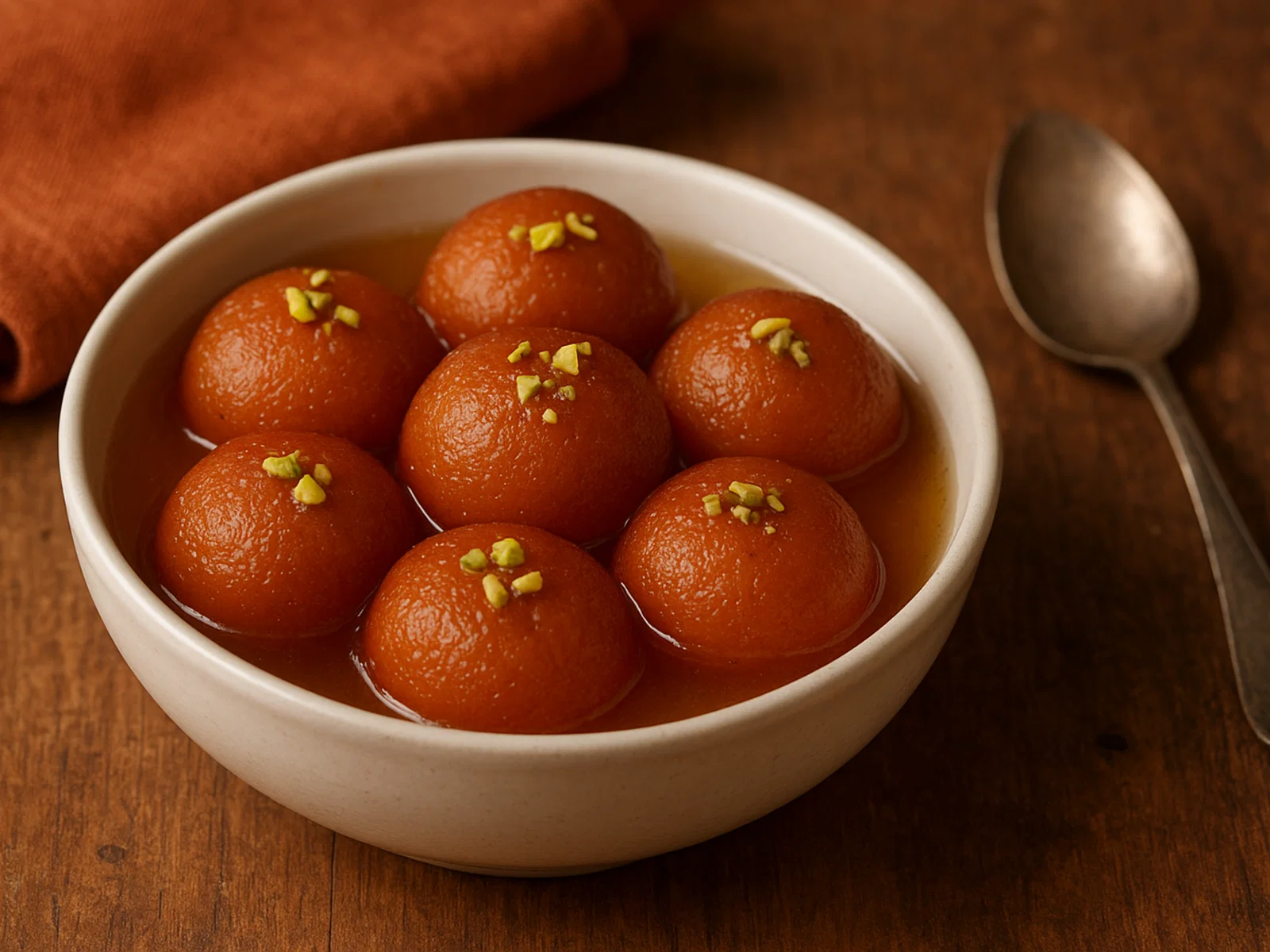 Gulab Jamun – frittierte Milchbällchen in Rosenwassersirup