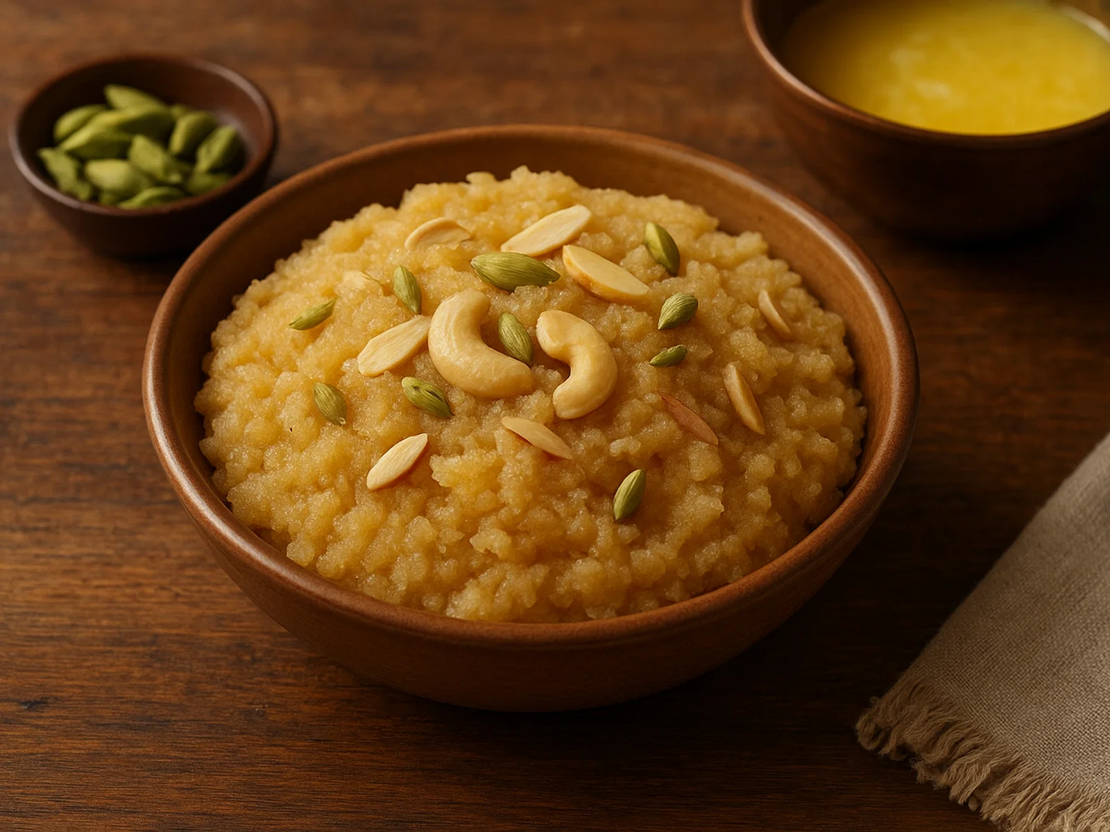 Sooji Halwa – Indischer Grießhalva mit Ghee