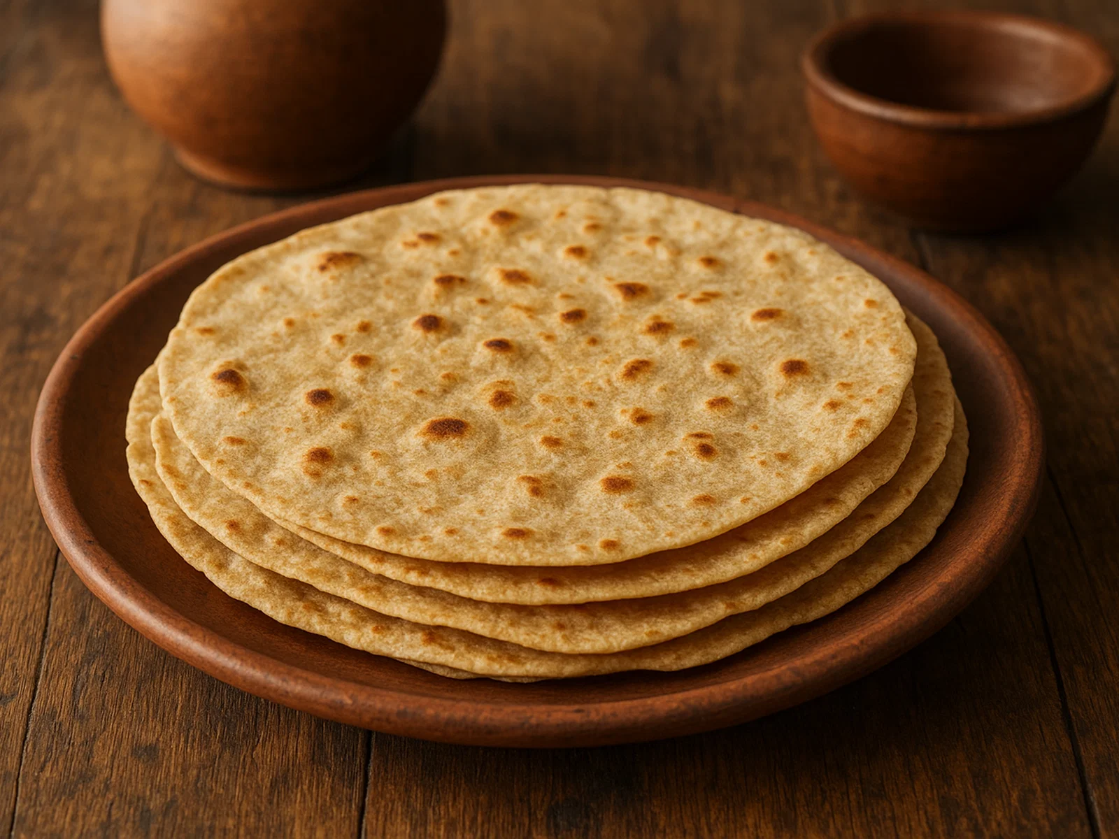 Chapati – dünnes Vollkorn-Fladenbrot vom Blech