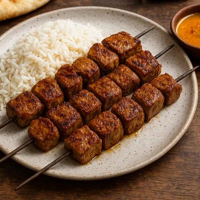 Kabab Barg – marinierte Lammfilet-Spieße