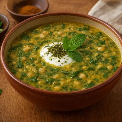 Ash-e Jo – Persische Gerstensuppe mit Kräutern