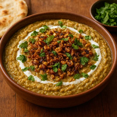 Kashk-e Bademjan – Persisches Auberginenpüree mit Kashk und Minze