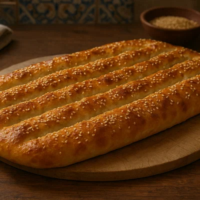 Nan-e Barbari – Persisches Sesam-Fladenbrot