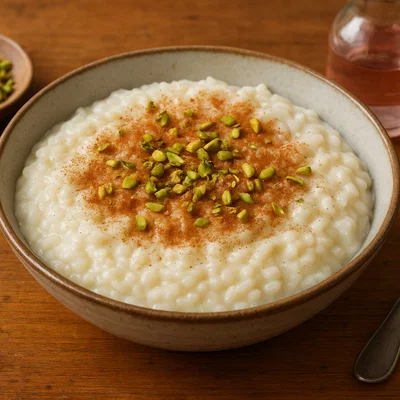 Shir Berenj – Persischer Milchreis mit Rosenwasser