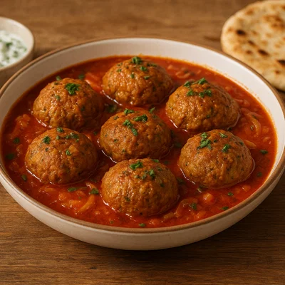 Kufteh Berenji – Persische Reis-Fleisch-Bällchen in Tomatensauce