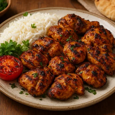 Joujeh Torsh – sauer-mariniertes persisches Grillhähnchen