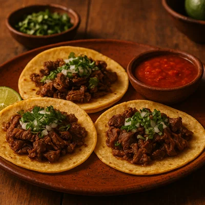Tacos de Suadero – zart geschmortes Rindfleisch in Maistortillas