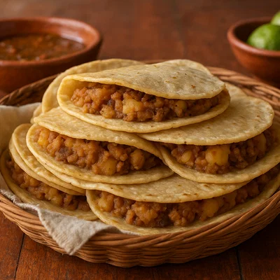 Tacos de Canasta – gedämpfte Korbtacos