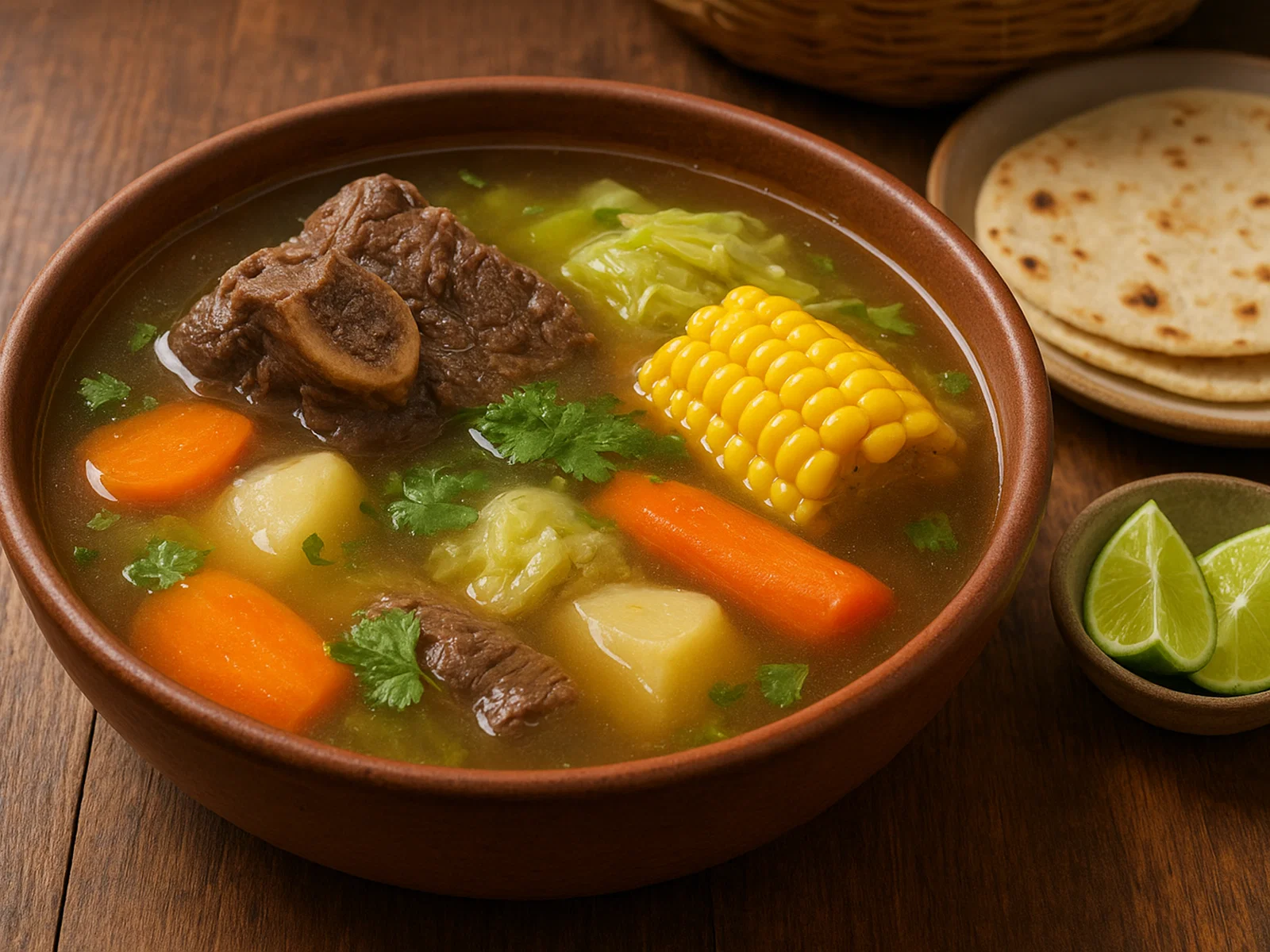 Caldo de Res – Mexikanische Rindfleischsuppe mit Gemüse