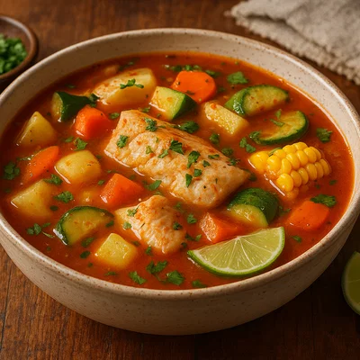 Caldo Michi – mexikanische Süßwasserfisch-Suppe mit Gemüse