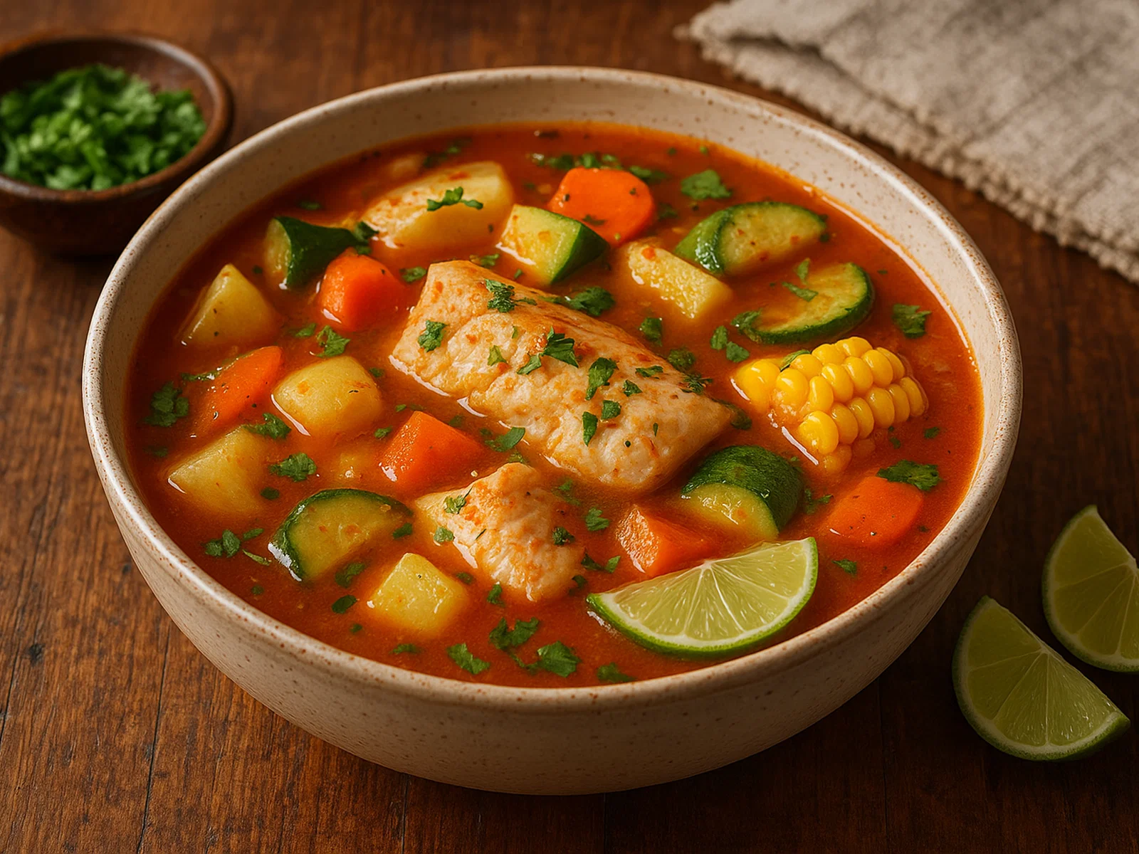Caldo Michi – mexikanische Süßwasserfisch-Suppe mit Gemüse