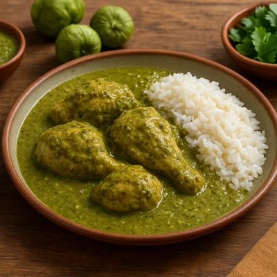 Pipián verde mit Hähnchen