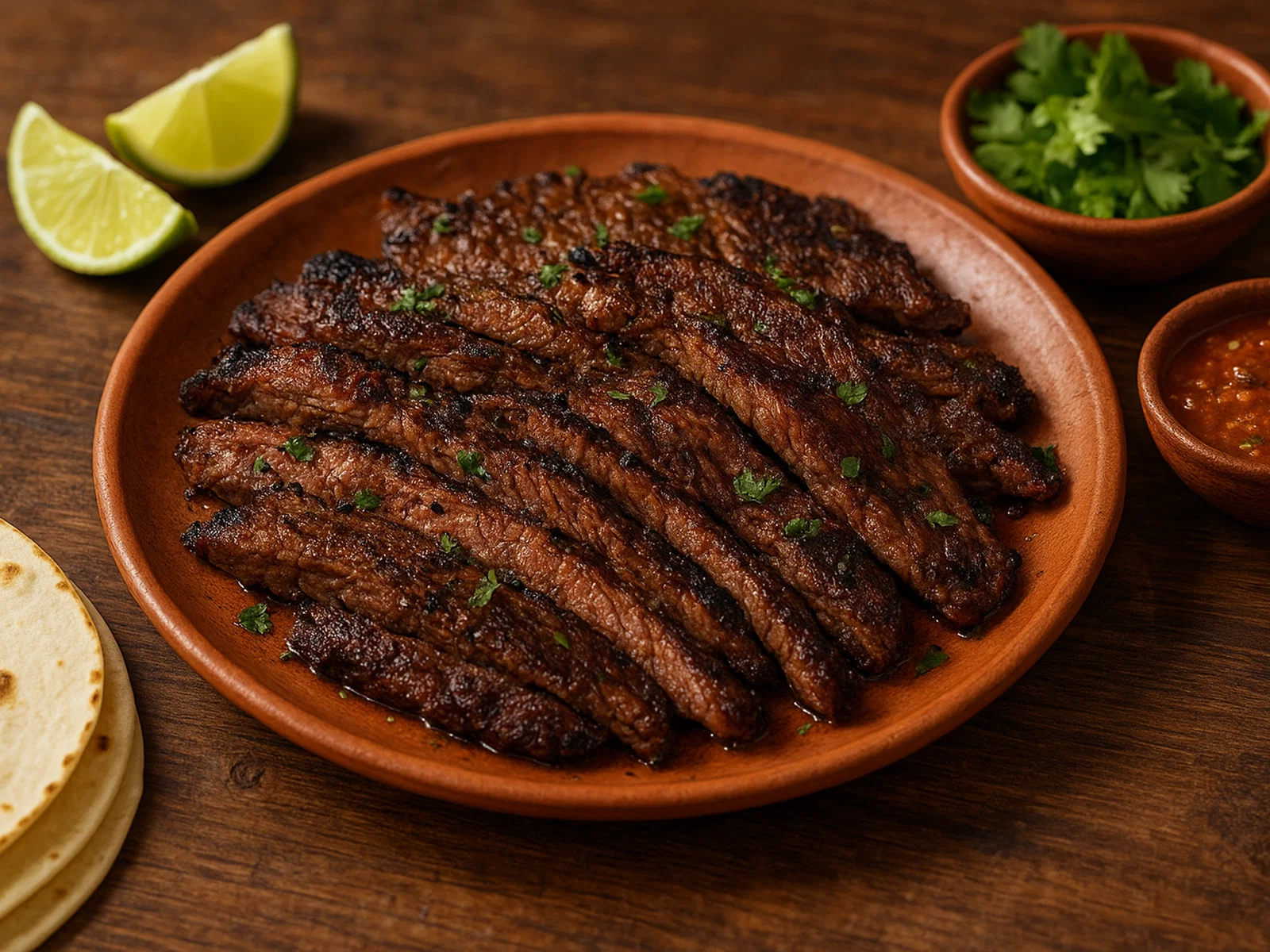 Carne Asada – mexikanisches mariniertes Grillrindfleisch