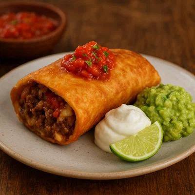 Chimichanga – Frittierter gefüllter Burrito aus Sonora