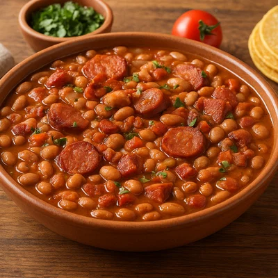 Frijoles Charros – Mexikanische Cowboy-Bohnen mit Speck und Wurst