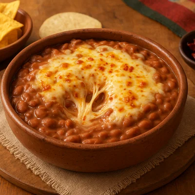 Frijoles Maneados – Cremige Bohnen mit Käse und Chili