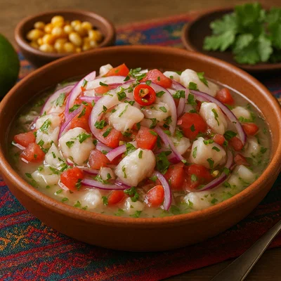 Ceviche de Pescado (Peruanische Fisch-Ceviche)