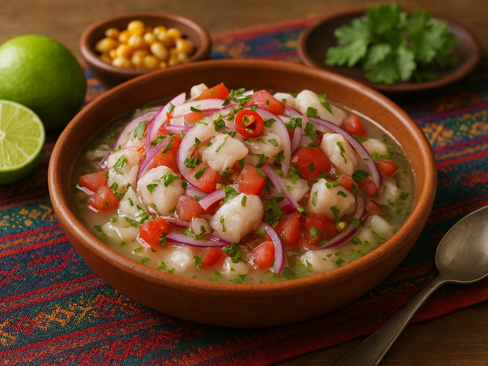 Ceviche de Pescado (Peruanische Fisch-Ceviche)